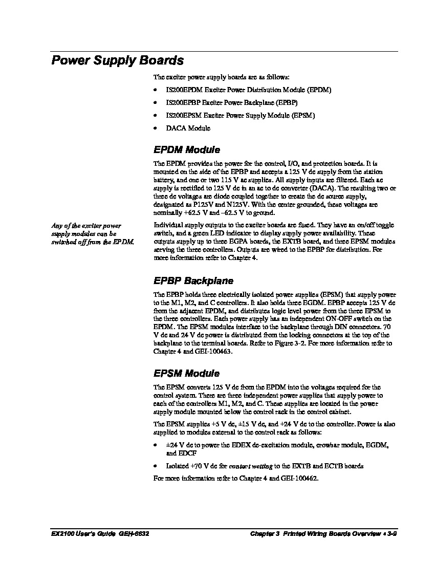 First Page Image of IS200EPDMG1 General Electric GEH-6632 Excitation Control Data Sheet.pdf